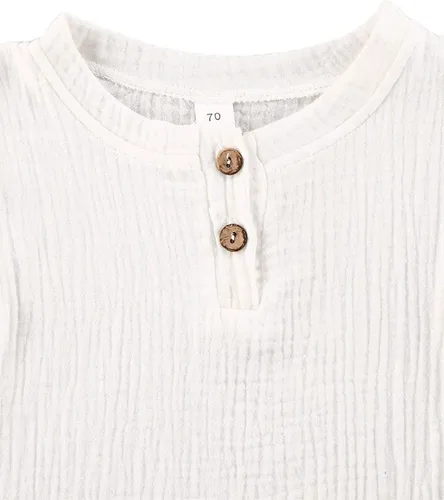 Vista 37 de fhutpw Conjunto de 2 piezas de ropa de verano para bebés, camiseta de manga corta, cintura elástica, pantalones cortos para niños pequeños