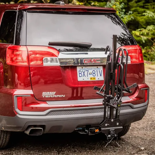 Vista 3 de Swagman XTC2 TILT Soporte de enganche para bicicleta + adaptador Swagman Deluxe BAR Paquete de portabicicletas y adaptador para transportar