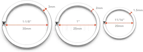 Vista 3 de CRAFTMEMORE PTK1 - 20 llaveros de metal planos divididos para llaves de automóvil, accesorios de artesanía en cuero DIY PTK1
