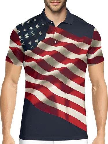 Vista 25 de HIVICHI Camisas de golf divertidas para hombre con patrón estampado loco colorido y novedad de alto rendimiento que absorbe la humedad, camisa tipo