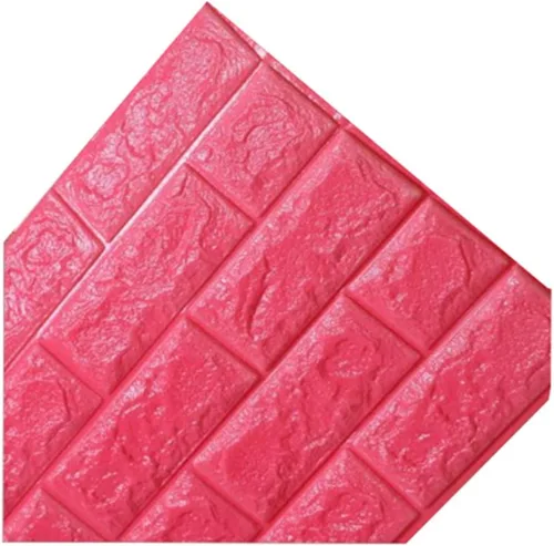 Vista 18 de Calcomanías de pared de ladrillo impermeables 3D de 27.56 x 11.81 pulgadas, paneles de pared autoadhesivos de espuma para TV, sala de estar