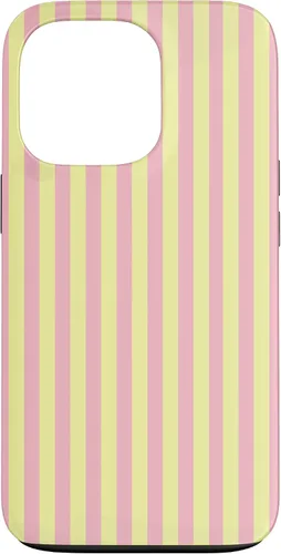 Vista 10 de Funda para iPhone 17 con rayas verticales amarillas y rosadas