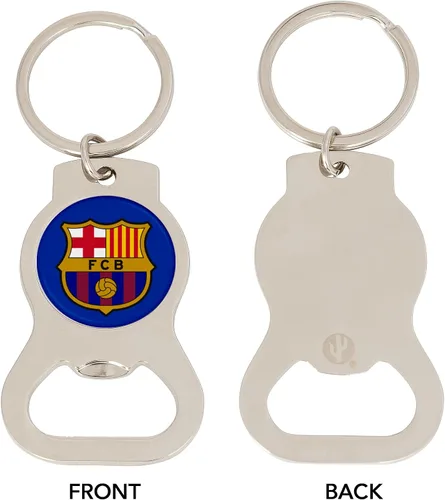 Vista 3 de Desert Cactus Llavero para abridor de botellas del FC Barcelona Club de Fútbol Fútbol Fútbol Llaves de coche (botella plateada A)