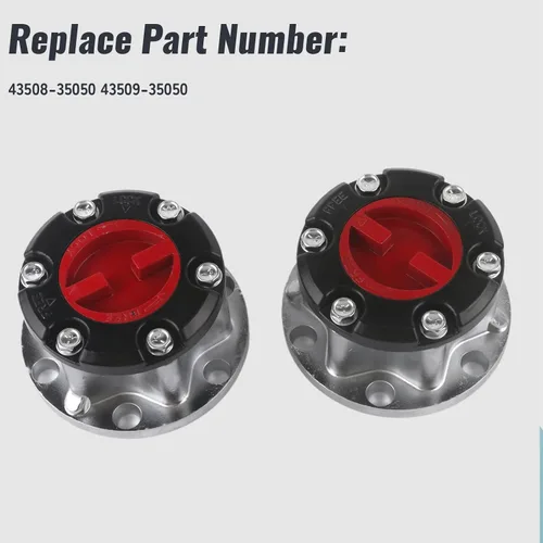 Vista 5 de 43508-35050 43509-35050 4350835050 4350935050 Buje de bloqueo de rueda compatible con Toyota T100 Hilux 4Runner Pickup Truck 1986-1995