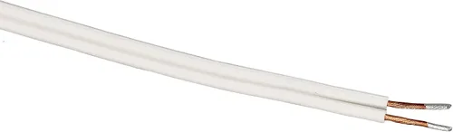 Vista 5 de Creative Hobbies cordón para lámpara con interruptor rotativo, enchufe, extremos rallados listos para cablear, de 6 pies, blanco
