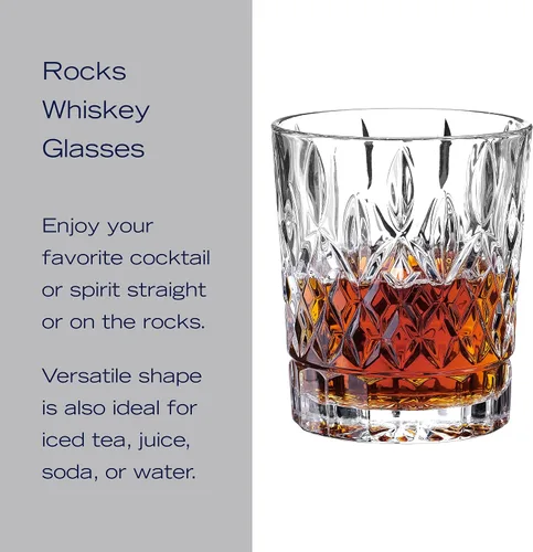 Vista 5 de Mikasa Harding Double Old Fashioned Rocks Whisky, juego de 4