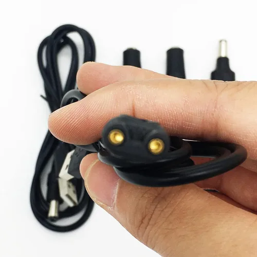 Vista 2 de Cable de carga para la mayoría de cortapelos eléctrico, afeitadora de afeitadora, pata impecable, cable de 5 V CC y adaptadores variados