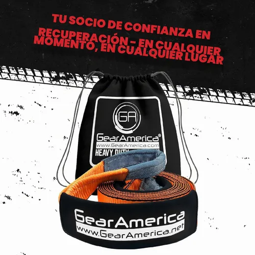 Vista 8 de GearAmerica - Correas de remolque/recuperación 3.1 in x 50