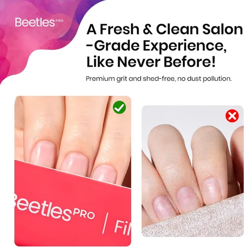 Vista 6 de Beetles Pro - Limas de uñas de grano 100 para uñas acrílicas