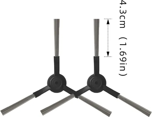 Vista 6 de Piezas de repuesto compatibles con WYZE Robot Aspirador WVCR200S, 2 cepillos principales, 4 filtros Hepa, 6 cepillos laterales Paquete de repuesto