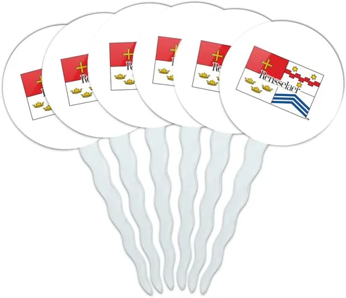 Vista 123 de Abilene Christian - Juego de 6 palillos para cupcakes con logotipo secundario