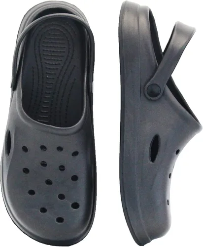 Vista 9 de Cómodos zuecos de jardín para mujeres y hombres, sandalias sin cordones, sandalias ligeras, para usar fuera del hogar, uso casual, antideslizantes