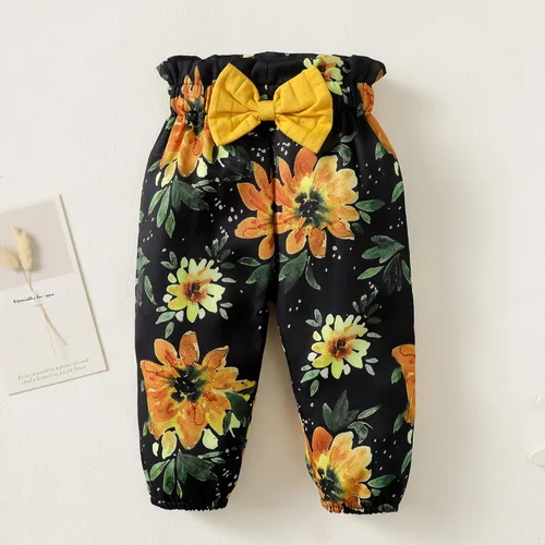 Vista 5 de Conjunto de ropa para bebé recién nacido, conjunto de pantalón floral, ropa de algodón para niñas