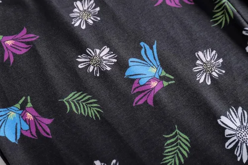 Vista 7 de Vopmocld Pijamas de algodón de 2 piezas para niñas grandes ropa de dormir de manga corta pantalones largos conjuntos de noche
