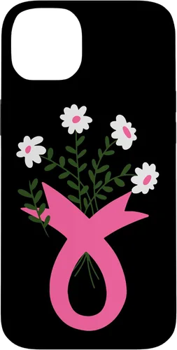 Vista 15 de Flower Jar Pink Ribbon Breast cancer Awareness Month Women Case for iPhone 16