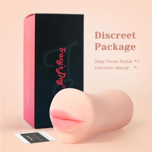 Vista 14 de Tracy's Dog Masturbadores masculinos, Stroker de garganta profunda y sexo oral característico, juguetes sexuales para hombres, juguete oral