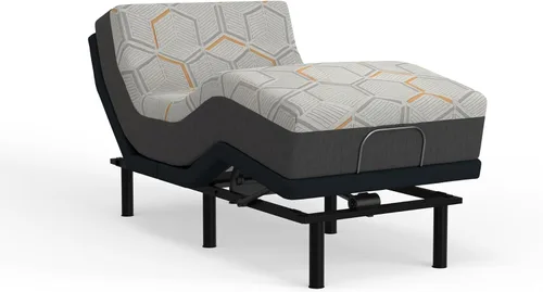 Vista 4 de Blissful Nights e5 - Base de cama ajustable con inclinación de la cabeza + colchón con infusión de gel de cobre de 12 pulgadas, masaje