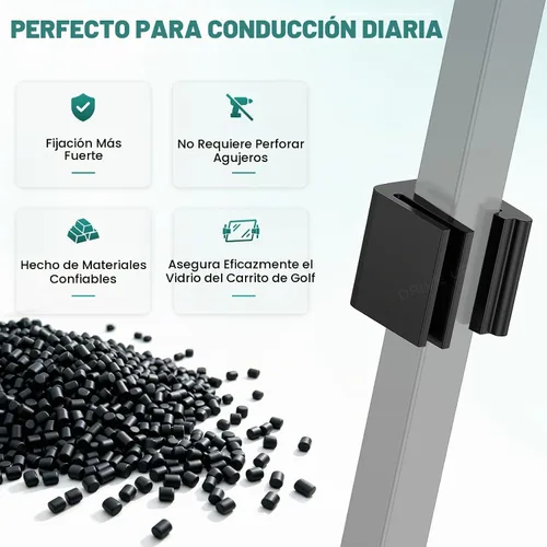 Vista 4 de Clips universales de retención para parabrisas EZGO CLUB CAR YAMAHA, juego de 2
