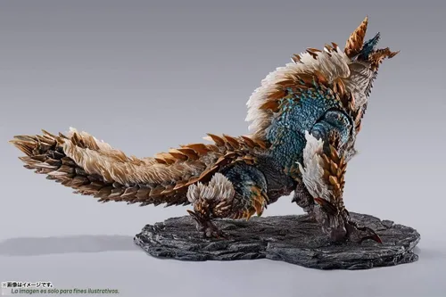 Vista 4 de TAMASHII NATIONS - Monster Hunter World Iceborne - Figura de acción Zinogre, Bandai Spirits S.H.MonsterArts