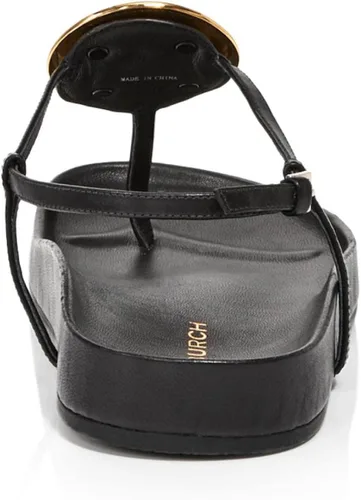 Vista 3 de Tory Burch Sandalias de piel con plantilla de cuero para mujer