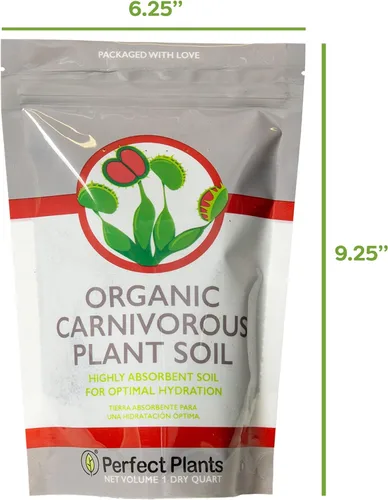 Vista 2 de Perfect Plants Suelo para plantas carnívoras Mezcla orgánica premium Uso con trampas para moscas Venus, plantas de jarra u otras plantas