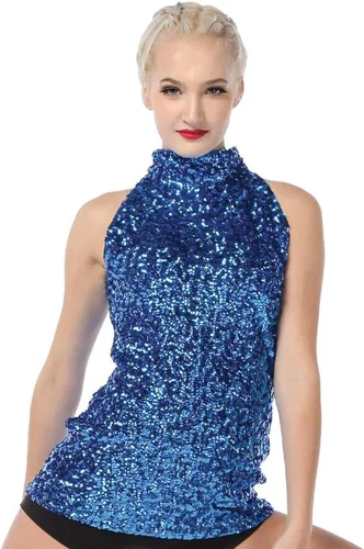 Vista 10 de Alexandra Collection Vestido de túnica con lentejuelas brillantes para mujer, solo para Kix Negro