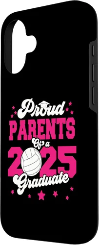 Vista 2 de iPhone 16 Parents of a 2025 Graduate Prom Graduation 25 VolleyBall Case