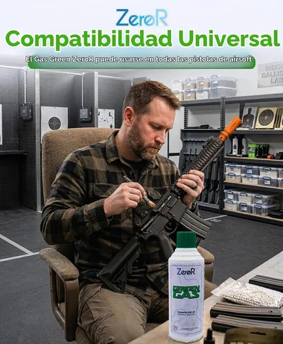 Vista 3 de ZeroR® Green Gas Fuel for Airsoft Pistols 13.5 fl oz Each (11.8 oz by Total Weight)