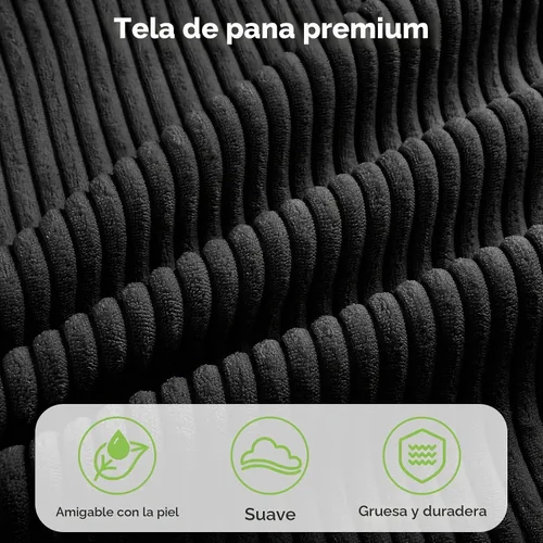 Vista 6 de Base de cama tamaño Queen con cabecera de 55.3 pulgadas de alto, tapizada
