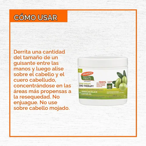 Vista 6 de Palmer's GRO Shine Therapy - Cabello con fórmula de aceite de oliva (5.25 onzas) Conditioning Hairdress with Jamaican Black Castor Oil for Healthy