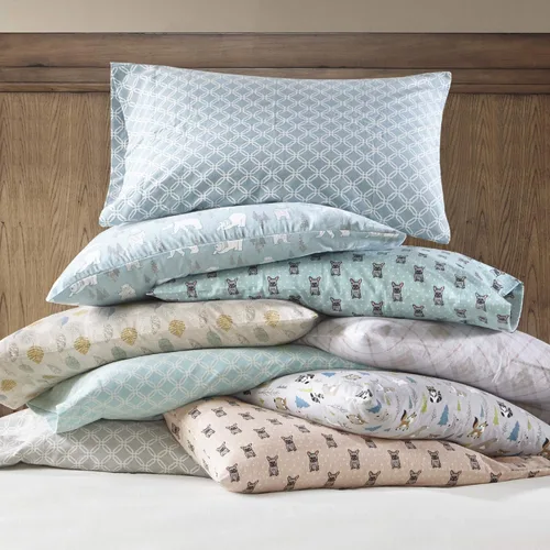 Vista 174 de Sleep Philosophy - True North - Juego de sábanas de franela, 100% de algodón, cómodo, bonito y muy suave, con bolsillo elástico que se adapta a