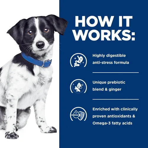 Vista 9 de Hill's Prescription Diet i/d Stress Digestive Care Alimento seco para perros # 1 recomendado por veterinarios, receta de pollo, 8 libras. Bolsa