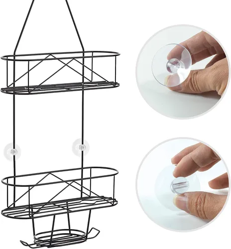 Vista 3 de YeeBeny 6 conectores de ducha para alisar la superficie Las ventosas son fáciles de colocar, ventosas de repuesto compatibles con Zenna Home