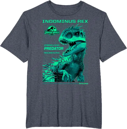 Vista 78 de Jurassic World Indominus Rex Hybrid Predator T-Shirt Small Negro