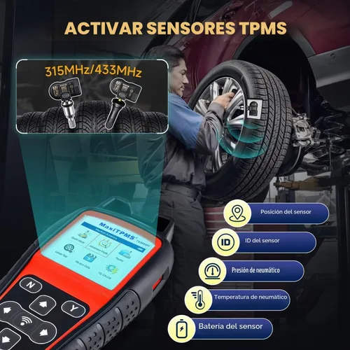 Vista 4 de Autel MaxiTPMS TS508WF TPMS Herramienta de reaprendizaje, activa