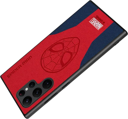 Vista 5 de IRON SPIDER Funda para Galaxy S24 Ultra 5G, con personaje de superhéroe, compatible con Samsung S24 Ultra, color rojo y azul