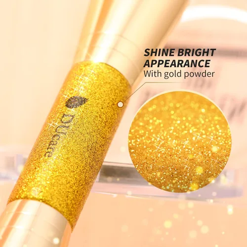 Vista 4 de DUcare Brocha de maquillaje de base de doble punta para mezclar polvo líquido corrector crema cosméticos rubor Buffe