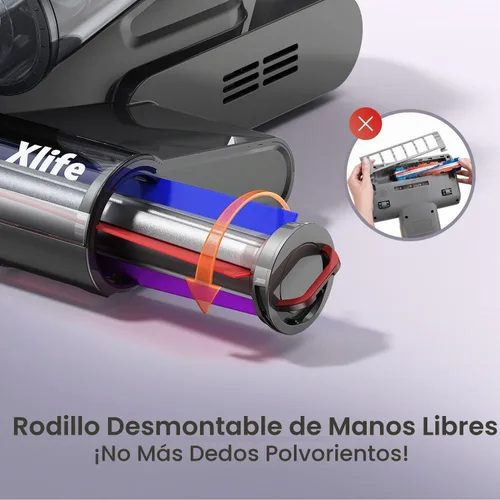 Vista 6 de Aspiradora de colchón, aspiradora de cama con luz UV-C de 253.7 nm