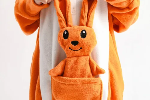 Vista 8 de Pijama unisex de una pieza para niños, disfraz de animal para cosplay de Navidad, Halloween