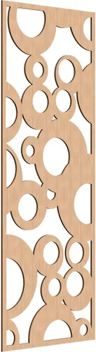 Vista 184 de 9 3/8"W x 24 3/8"H x 1/4"T Farwell Decorativos Paneles de Pared de Madera Calado, Hickory