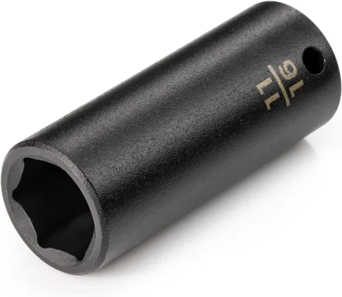 Vista 75 de TEKTON Zócalo de impacto de 6 puntos de 1 pulgada de profundidad de 3/8 pulgadas x 1 pulgada SID13025