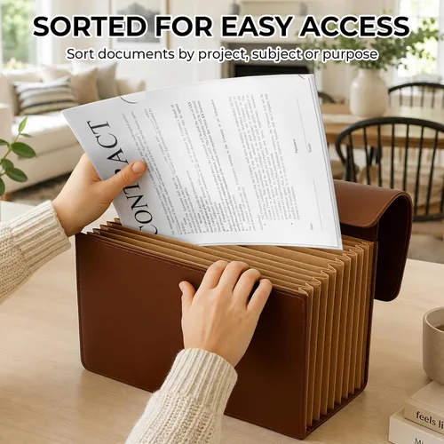 Vista 8 de Dunwell Clear Folders for Documents, Plastic 8.5x11 File Sleeves, 6 Pack