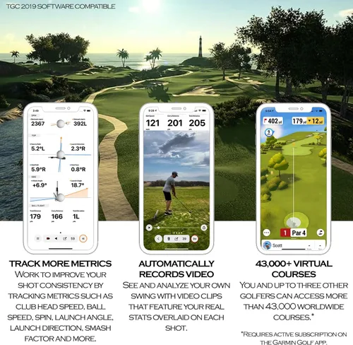 Vista 2 de Garmin Approach R10 Monitor de Lanzamiento de Golf Portátil Lleva Tu Juego a Casa o Practica en el Campo de Práctica Rastrea Métricas, Graba