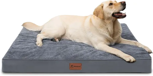 Vista 7 de Cama impermeable para perros pequeños, ortopédica, 23 x 17, color Gris