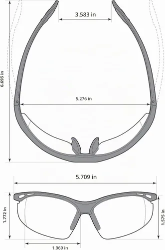 Vista 7 de voltX CONSTRUCTOR - Gafas de seguridad transparentes para lectura con lente completa+1.0 dioptrías