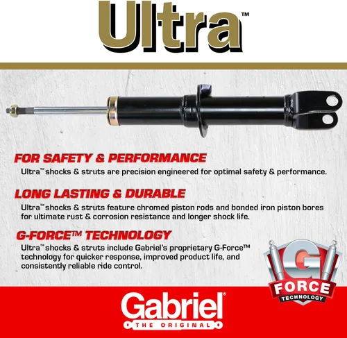 Vista 3 de Gabriel G51077 Ultra - Puntal delantero para Toyota 4Runner 4WD 96-02, Toyota Tacoma 4WD 95-04, Toyota Tacoma Pre Runner RWD 98-04 (paquete de 1)