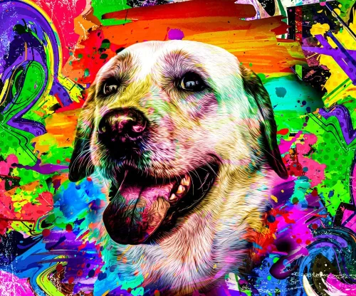 Vista 4 de Tinte para el Cabello Arcoíris para Mascotas, Permanente, Profesional, Color Brillante para Perros y Caballos
