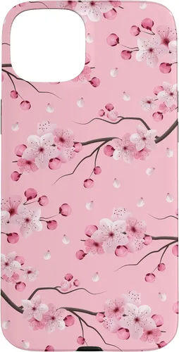 Vista 9 de Japanese Cherry Blossom Floral Flower Pattern Pastel Pink Case for iPhone 17