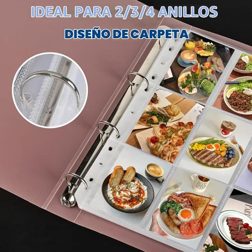 Vista 3 de 9 fundas para tarjetas de bolsillo, capacidad para 900 tarjetas, fundas para carpetas de tarjetas intercambiables, 3 anillos y 9 páginas de bolsillo