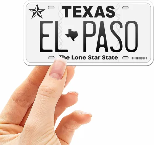 Vista 18 de Calcomanía para placa de matrícula de Texas, elige entre más de 50 ciudades de TX, calcomanía para parachoques de Texas para automóvil, calcomanías